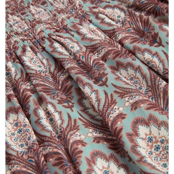 NWT Hill House Ribbon Ellie Nap in Pinecone Sage Chiffon Smocked Midi Dress S - Picture 6 of 6